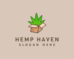 Weed Hemp Package logo design