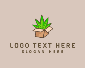 Delivery - Weed Hemp Package logo design
