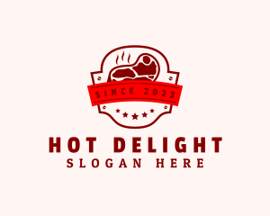 Steak Grill Butcher logo design