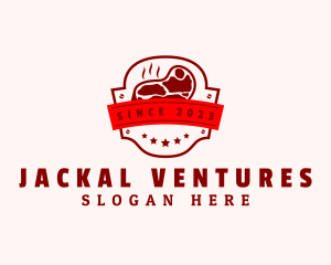 Steak Grill Butcher logo design