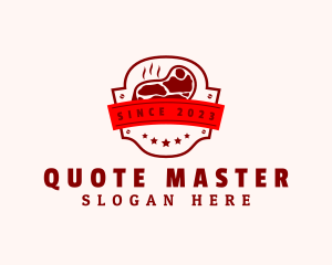 Steak Grill Butcher logo design