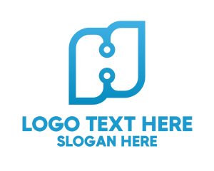 Technology Letter H logo design
