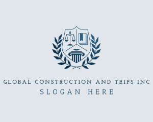Academia - Educational Law Academy logo design