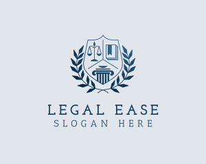 Elearning - Educational Law Academy logo design