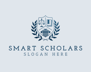 Scholastic - Educational Law Academy logo design