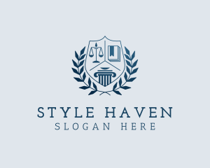 College - Educational Law Academy logo design