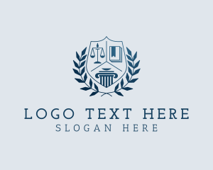 Academy - Educational Law Academy logo design