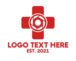 Emergency - Medical Camera Shutter Cross logo design