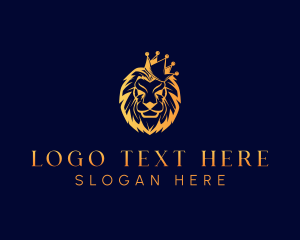 Advertising - Majestic Lion King logo design