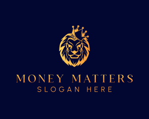 Asset Management - Majestic Lion King logo design