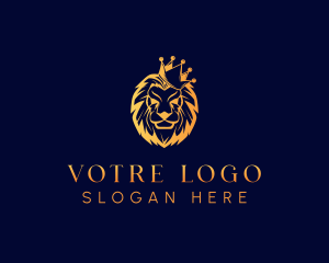 King - Majestic Lion King logo design