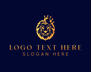 Expensive - Majestic Lion King logo design