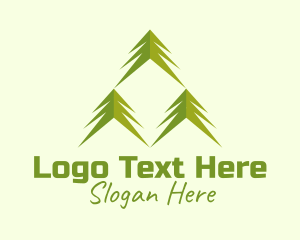Pine Tree - Palm Tree Forestry logo design