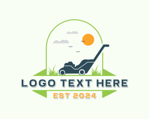 Gardener - Gardening Lawn Mower logo design