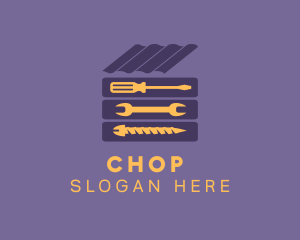 Repair Service - House Tool Shed logo design