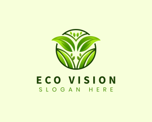 Eco Leaves Nature logo design