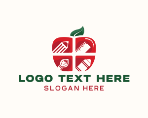 Stationery - Education Stationery Apple logo design