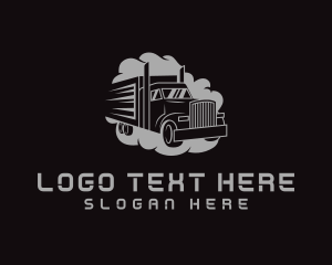 Container Truck - Trucking Transport Vehicle logo design