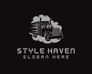 Trailer - Trucking Transport Vehicle logo design