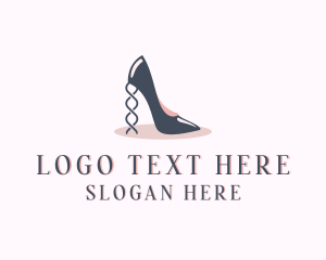Footwear - High Heels Fashion Shoes logo design