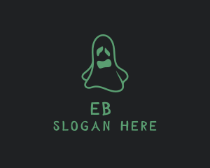 Spooky Halloween Ghost Logo