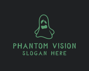 Phantom - Spooky Halloween Ghost logo design