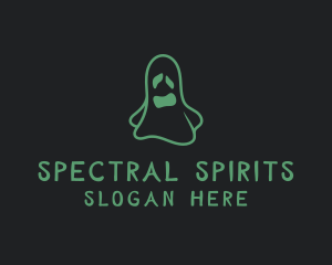 Spooky Halloween Ghost logo design