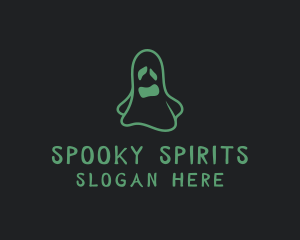 Spooky Halloween Ghost logo design