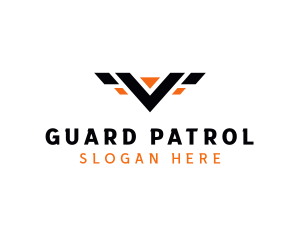 Patrol - Automotive Wings Letter V logo design