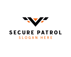 Patrol - Automotive Wings Letter V logo design