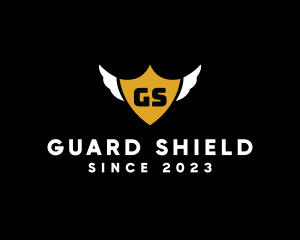 Defend - Winged Shield Security logo design