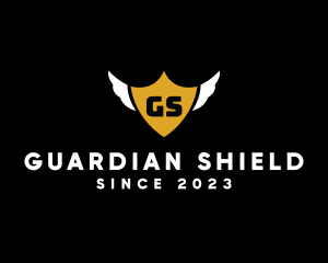 Winged Shield Security logo design