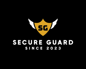 Winged Shield Security logo design