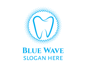 Blue Molar Circle logo design