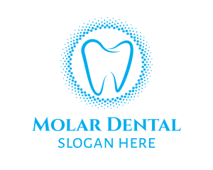Molar - Blue Molar Circle logo design
