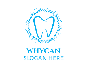 Dentistry - Blue Molar Circle logo design