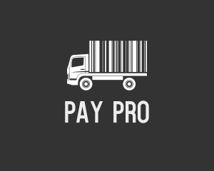  Barcode Truck Logistics logo design