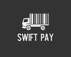  Barcode Truck Logistics logo design