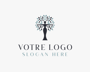 Organic - Organic Woman Tree logo design