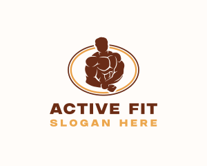 Fit - Strong Human Fitness logo design