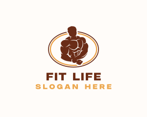 Strong Human Fitness logo design