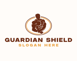 Masculine - Strong Human Fitness logo design