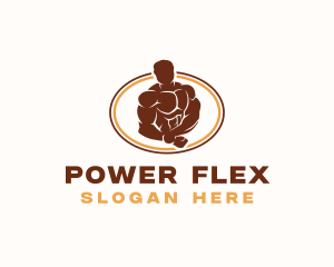 Bicep - Strong Human Fitness logo design