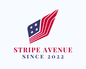 Stripes - American Flag Stripes logo design