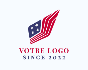 United States - American Flag Stripes logo design