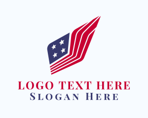 American Flag Stripes Logo