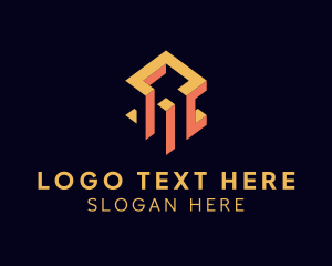 Bitcoin - Digital Square Box logo design