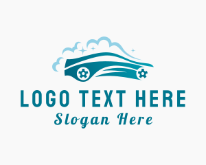 Washing - Clean Automobile Vehicle logo design