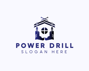 Drill Renovation Repair logo design