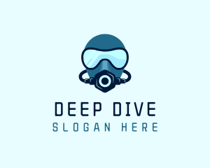 Ocean Diver Mask  logo design